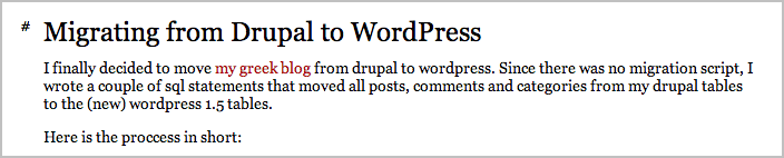 migrating from drupal to WP