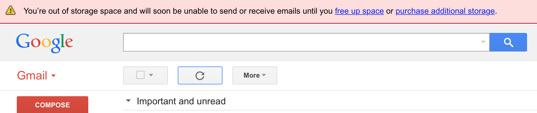 GMail alert